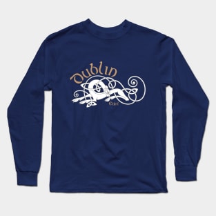 Dublin, Ireland Celtic Design Long Sleeve T-Shirt